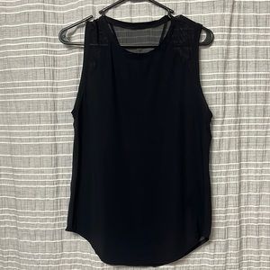 black mesh backed tank